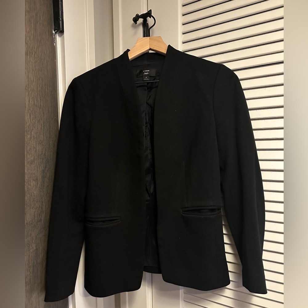 Going-out blazer in stretch twill